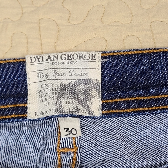 Dylan George Lucy distressed slim fit ankle zip jeans size 30 - Picture 6 of 12